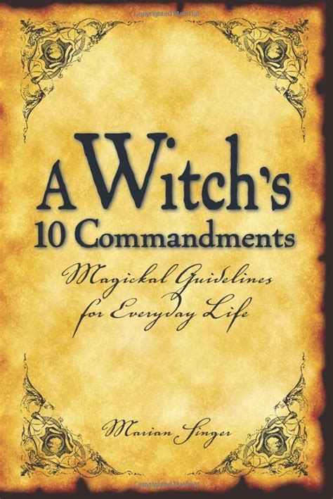 Commandments of witchcraft